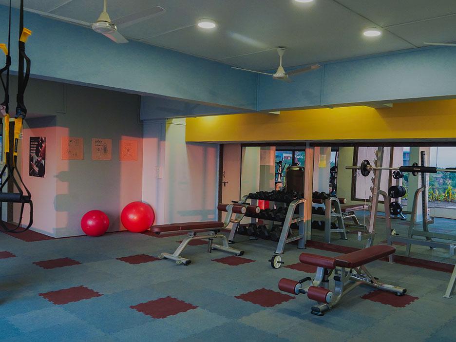 Inside the Shrimad Rajchandra Ashram Dharampur Gym