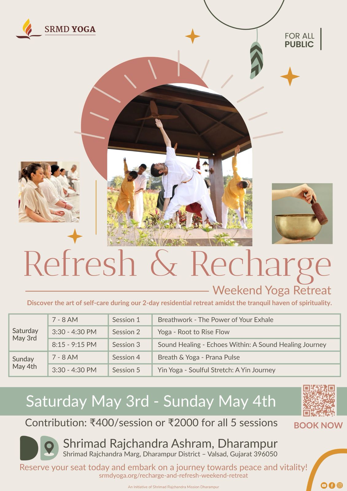 SRMD Yoga Refresh Recharge Retreat May 2025