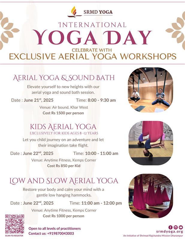 SRMD Aerial Yoga Day June 2025